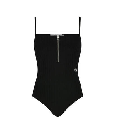Боди ZIPPER RIB STRAPPY CALVIN KLEIN JEANS - черный(J20J220776)