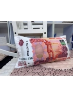 Подушка рубли 5000 дакимакура пять тысяч 50х25 см