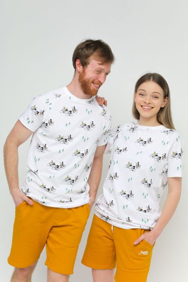 Футболка ЗАПОРОЖЕЦ Velosipedisty (Белый (Snow White))