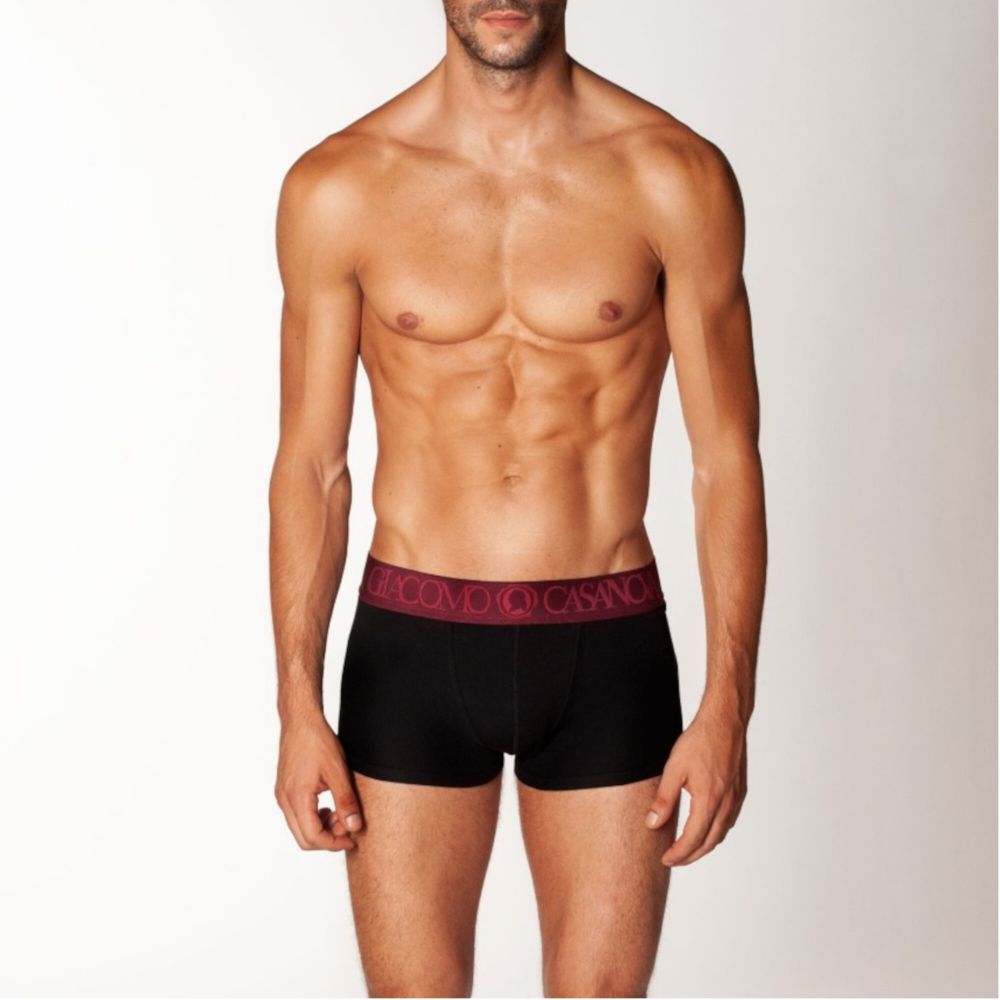 Мужские трусы боксеры черные CASANOVA 0006A