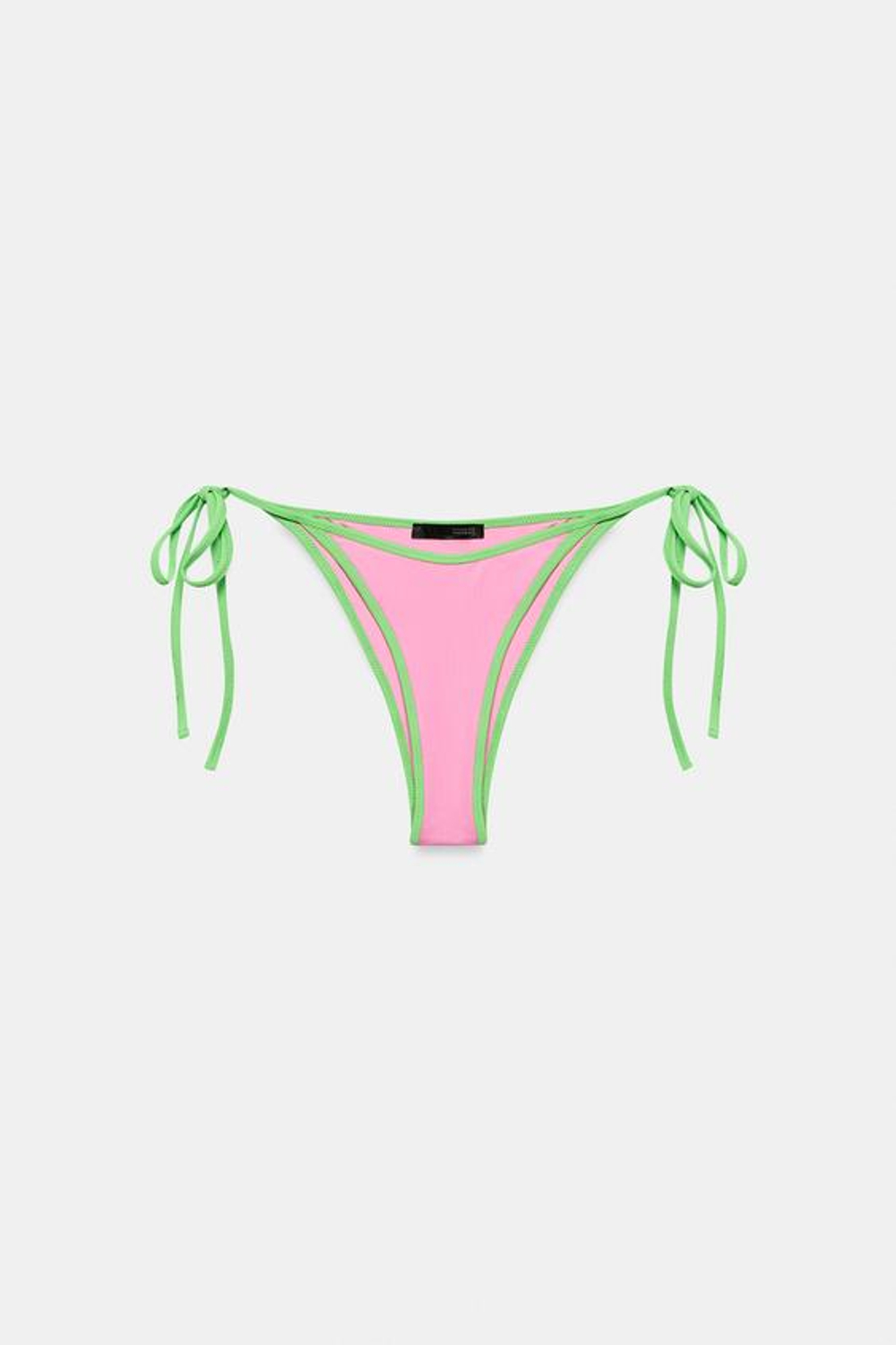 ZARA КОНТРАСТНЫЕ ПЛАВКИ-БИКИНИ, РОЗОВЫЙ