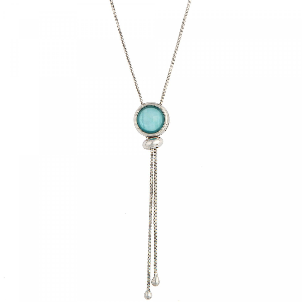 Колье Possebon Pearl Blue Sky Agate B9655.21 B/S