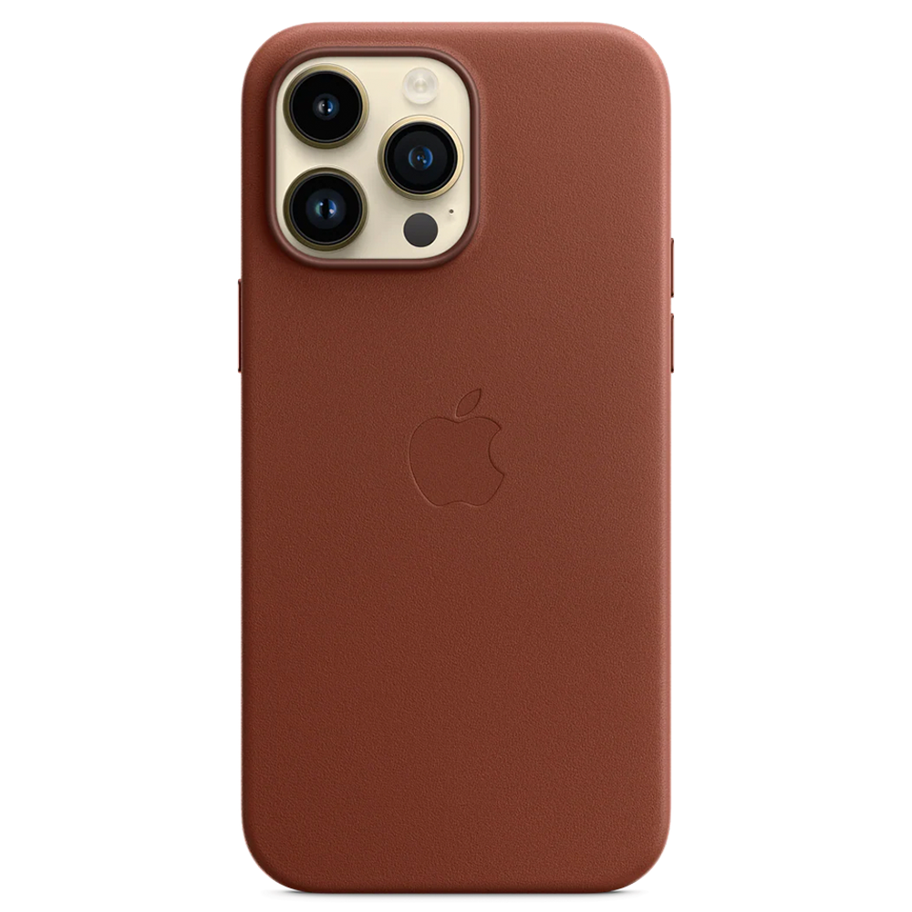 Кожаный чехол с поддержкой MagSafe Apple Leather Case для iPhone 14 Pro Max, Umber (Умбра)