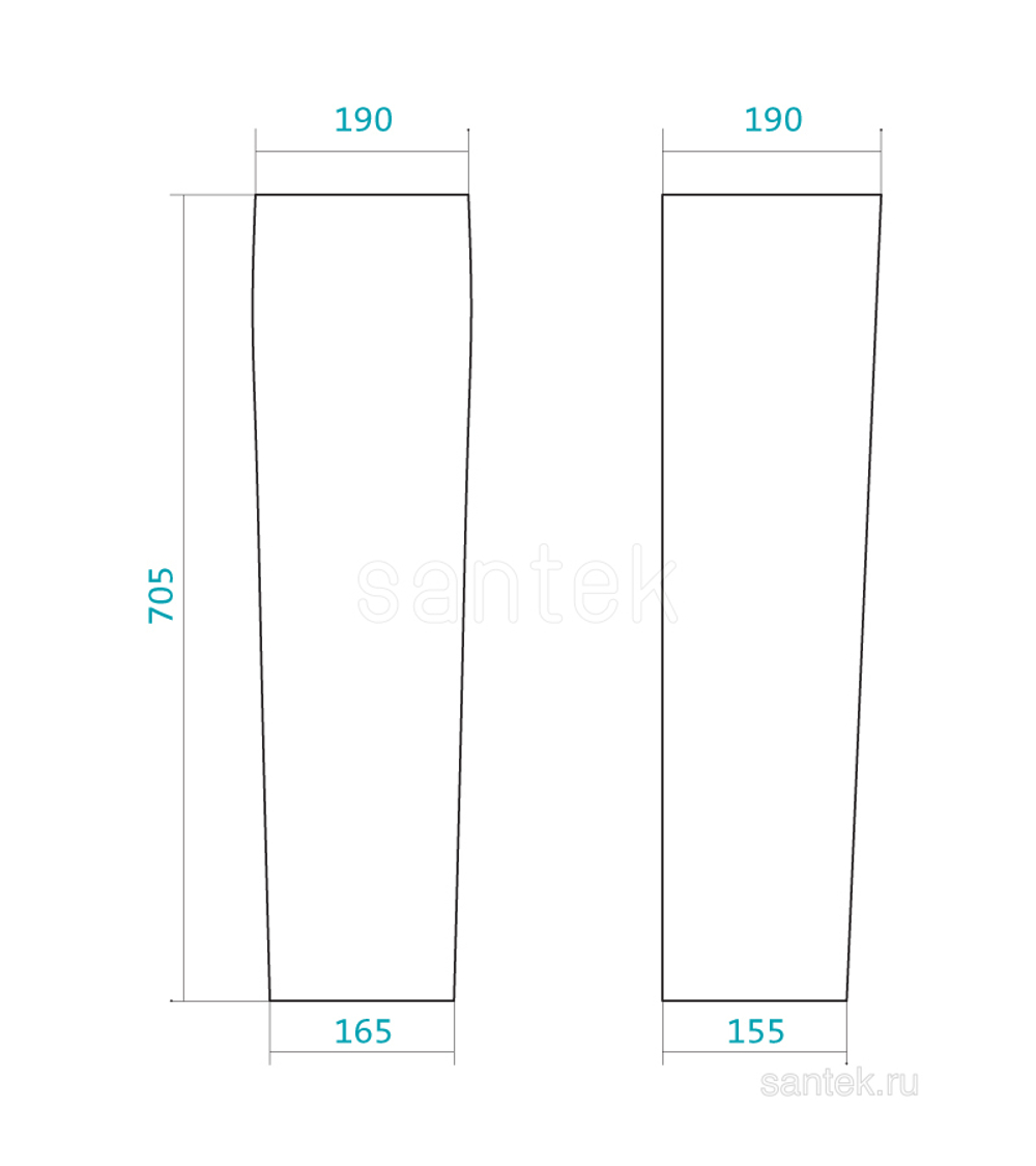 Пьедестал для раковины Santek Нео 1WH302182