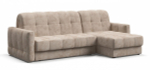 Угловой диван Босс Слип 160 Велюр Алькантара пепел