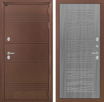 Дверь с терморазрывом входная Лабиринт Термо Лайт 06 Сандал серый