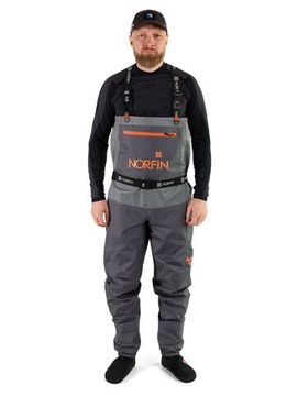 Полукомбинезон заброд. Norfin PILOT STOCKINGFOOT GRAY р.MS
