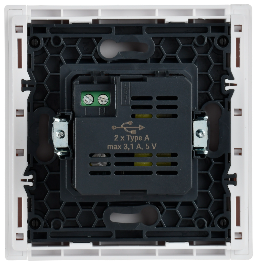 FORTE&PIANO Розетка USB A+A 3,1А FP249 белый IEK