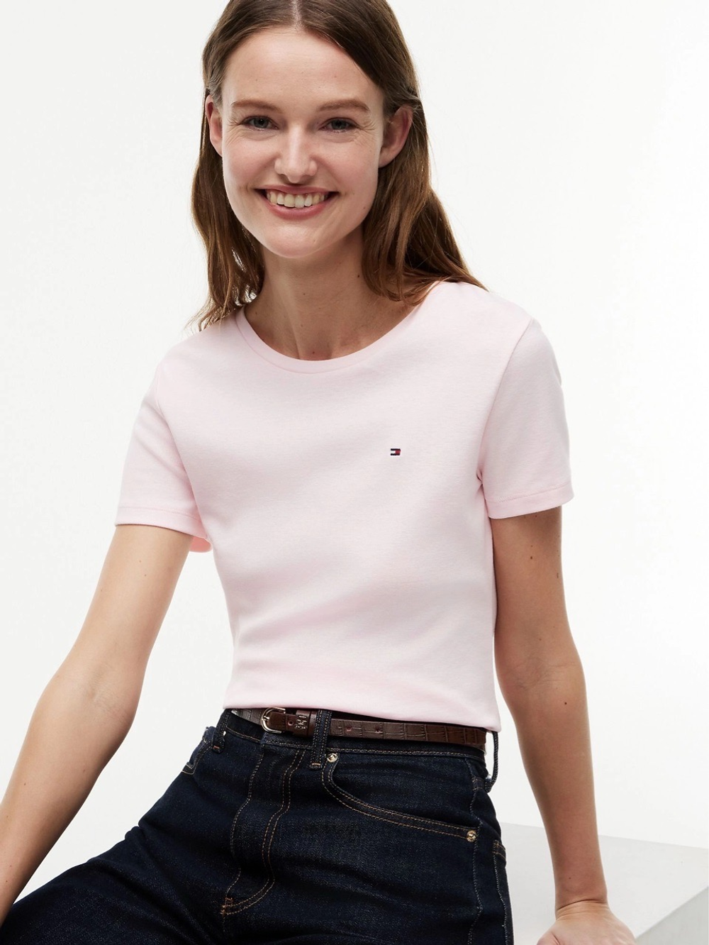 Футболка Tommy Hilfiger Crewneck Favorite T-Shirt Icy Pink
