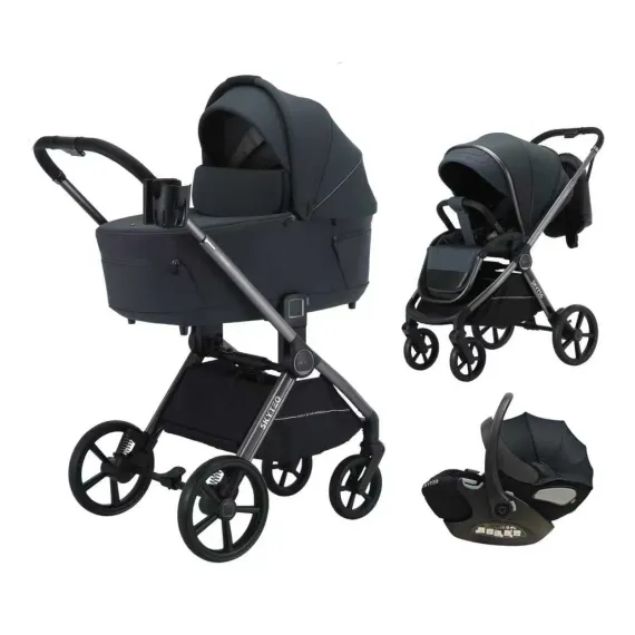 Коляска 3 в 1 Luxmom Aurum Grey