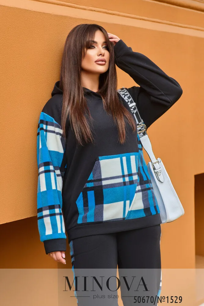 Костюм 1529-черный Minova