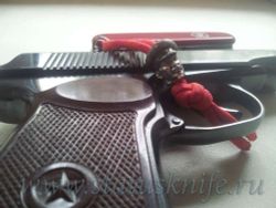 Бусина темлячная для ножа Сталин дизайн сереброфотография - 6