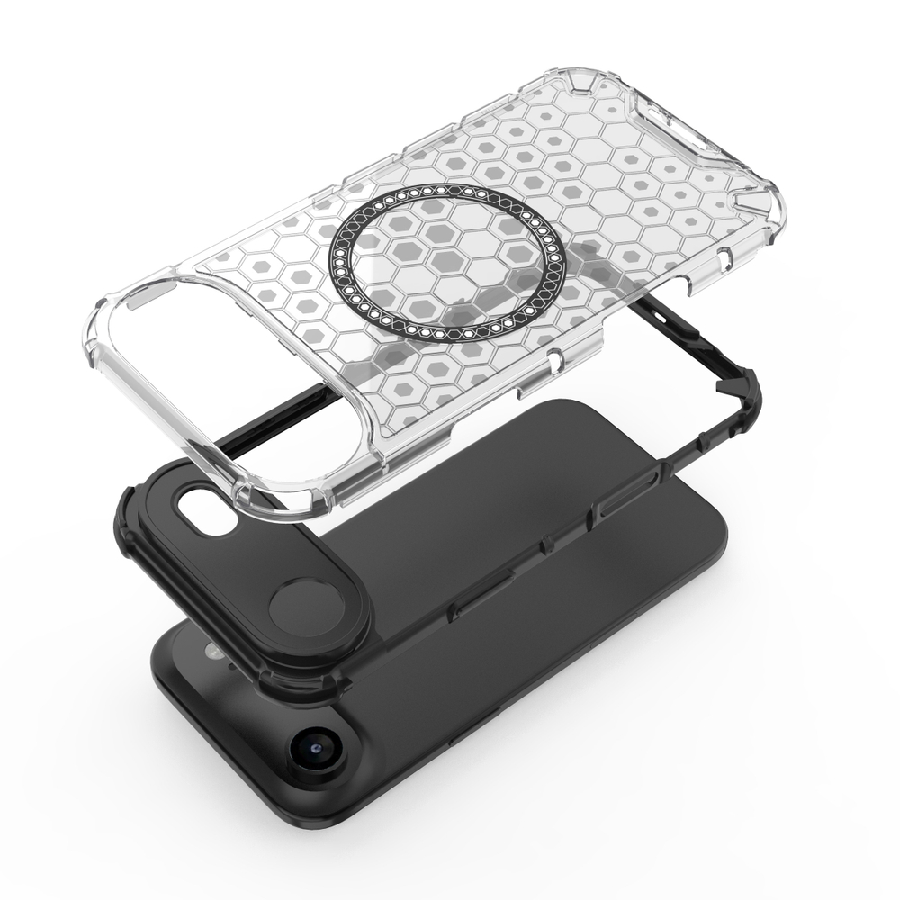 Прозрачный чехол Honeycomb Magnetic Case для iPhone Air