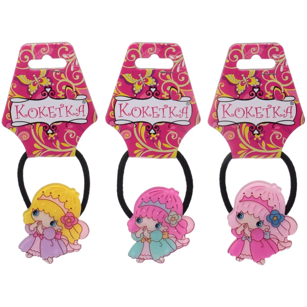 Резинка для волос 1 шт детская «Juiciness- Принцесса», микс 6 цветов, d- 4 см