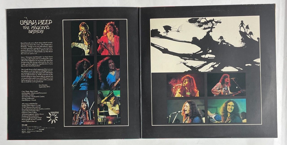 Винтажная виниловая пластинка LP Uriah Heep The Magician Birthday (Japan 1972) (No Obi) Spider Woman