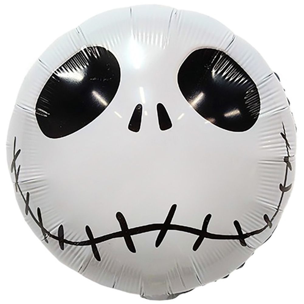 К Шар-круг, фольга, 18"/46 см, "Череп Джек" (БГ-15)  Изображение2