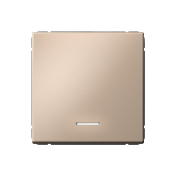 Выключатель кнопочный 1-кл. ArtGallery 10А с подсветкой механизм песочн. SE GAL001216