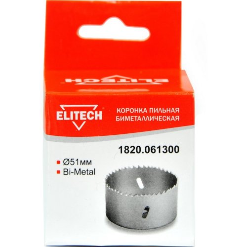 Цифенбор биметаллический ELITECH 51 мм   1820.061300