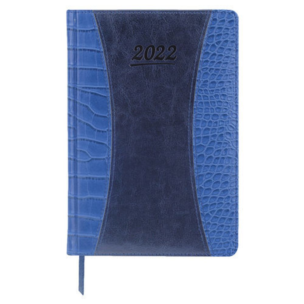 Ежедневник датированный 2022 А5 148х218 мм GALANT "CombiContract", под кожу, темно-синий, 112936