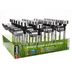 USL-C-690-MT375 SPOT SET24 Садовый светильник на солнечной батарее. в составе набора из 24шт. Белый свет. 1xААA Ni-Cd аккумулятор в-к. IP44. TM Uniel.
