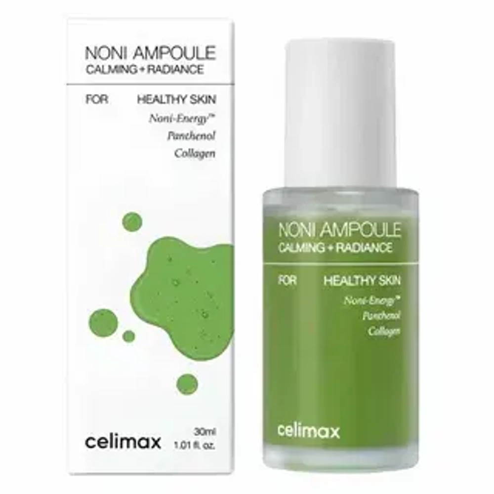 Сыворотка для лица восстанавливающая с экстрактом нони CELIMAX Noni Ampoule Calming+Radiance 50 мл