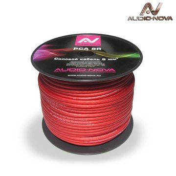 Кабель автосил. AUDIO NOVA PCA 8R Red
