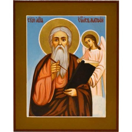 Святой апостол Матфей. Рукописная икона.