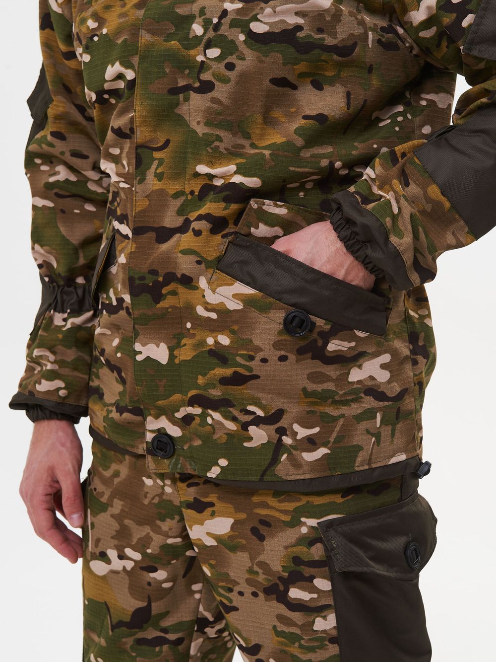 Костюм демисезонный Горка-3 Сombo ткань Смесовая Рип-Стоп/Cat's Eye цвет Мультикам/Хаки