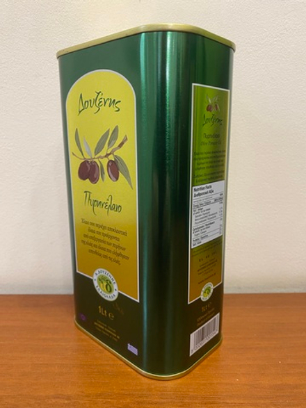 Оливковое масло рафинированное Douzenis 1 л, ж/б, Греция