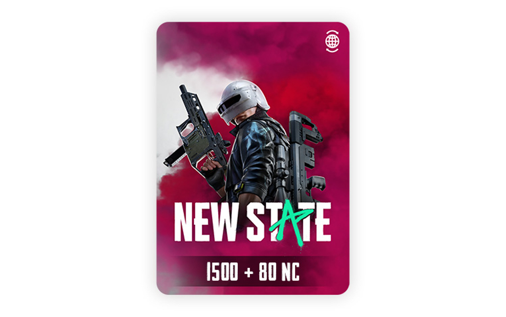 Игровая валюта New State Mobile 1500+80 NC [Цифровая версия]