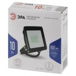 Прожектор светодиодный уличный ЭРА LPR-023-0-65K-010 10Вт 6500K 800Лм IP65