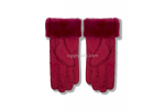 UGG Перчатки Замшевые Женские Розовые