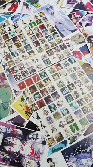 Набор открыток, карточек и наклеек "Великий из бродячих псов / Bungou Stray Dogs", 188 предметов