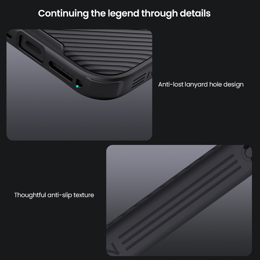 Чехол с защитной шторкой для камеры от Nillkin на iPhone 17 Pro, серия CamShield Pro Case