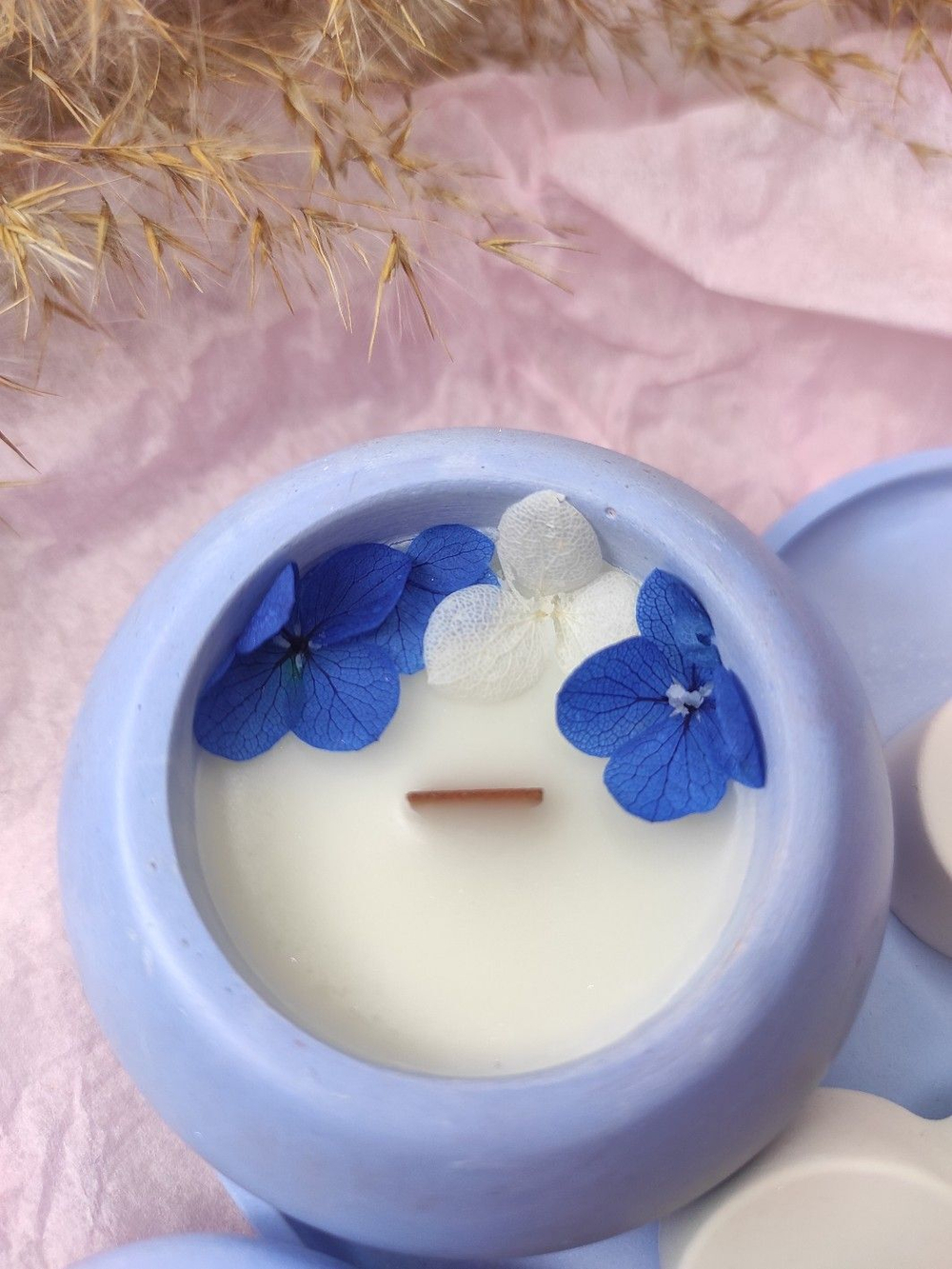 Набор свеча с подносом и арома плитками