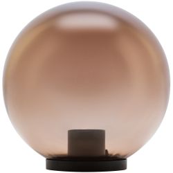 Садово-парковый светильник ЭРА НТУ 01-100-305 шар дымчатый на опору / кронштейн IP44 Е27 max100Вт d300mm | Садово-парковые светильники