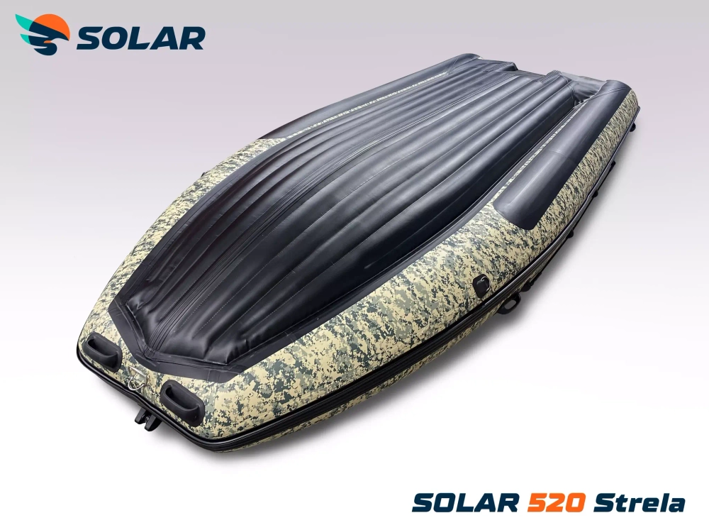 Лодка надувная моторная solar-520 strela jet tunnel