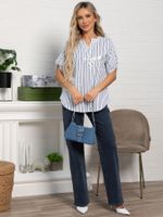 Блуза Сальма (белая/полоска) Б15538-4М LT Collection