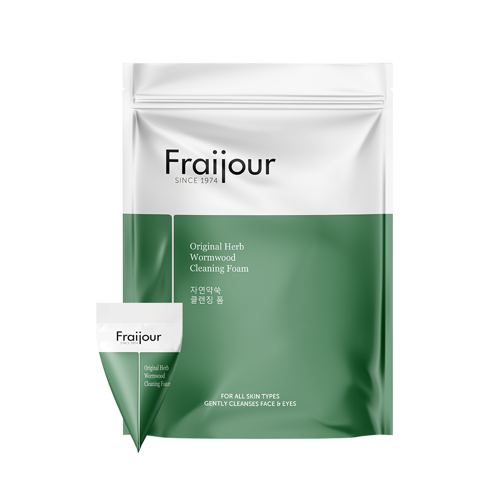 Очищающая пенка с полынью для проблемной кожи Fraijour Original Herb Wormwood Cleansing Foam