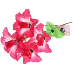 Цветы искусственные 30см «Цветочная фантазия» 5 цветков розово-белые