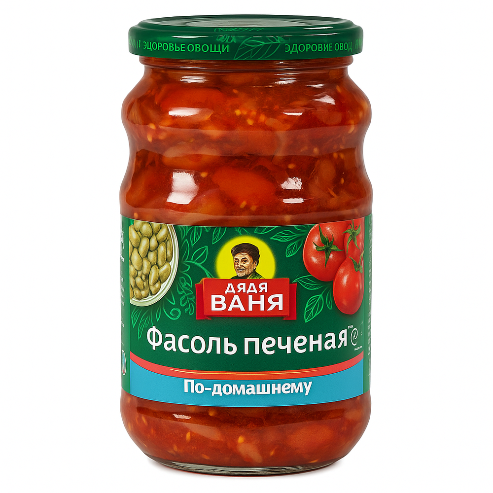 Фасоль Дядя Ваня печеная по-домашнему 480 гр