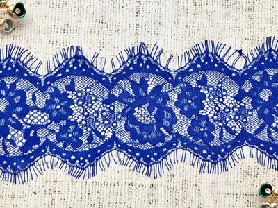 Кружево Французское, ш. 10,5 см, электрик