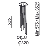 Подвесной светильник Maytoni MOD236PL-L54B3K