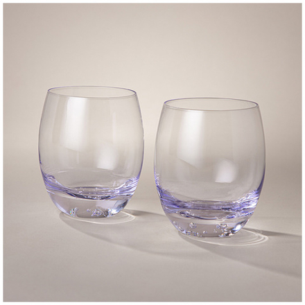 НАБОР СТАКАНОВ ДЛЯ ВОДЫ/СОКА ИЗ 2 ШТ "BUBLES" PURPLE 425 МЛ