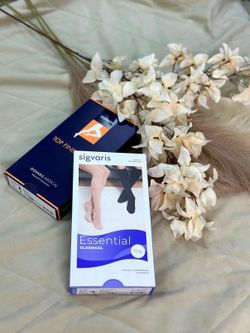 Гольфы Sigvaris Cotton, 1 класс компрессии, закрытый мысок