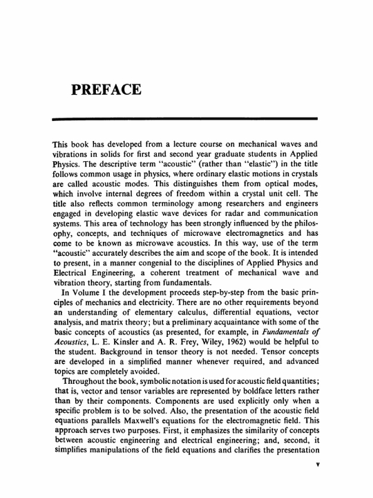 Acoustic fields and waves in solids. Volume 1 | B.A. Auld