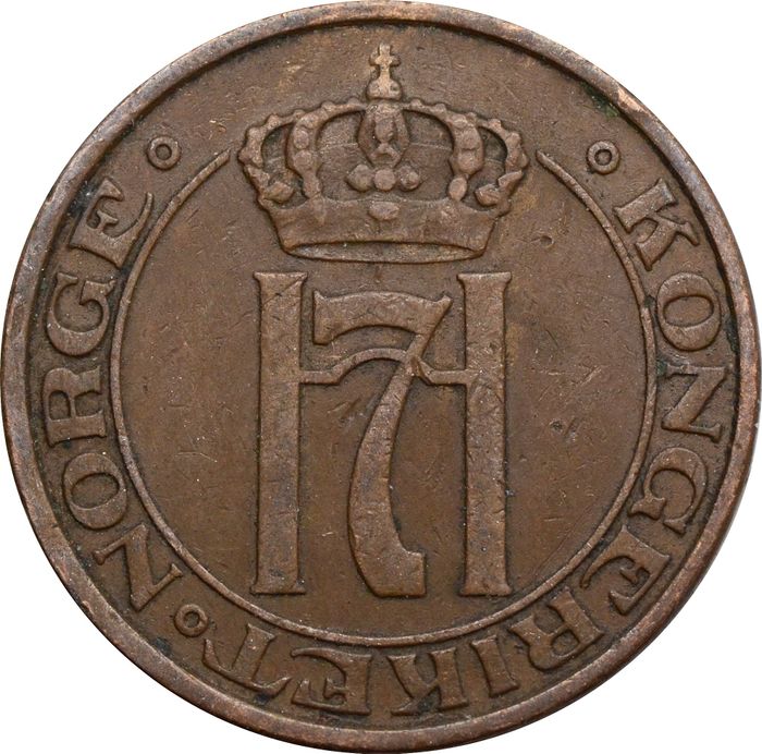 5 эре 1908-1952 Норвегия VF-XF