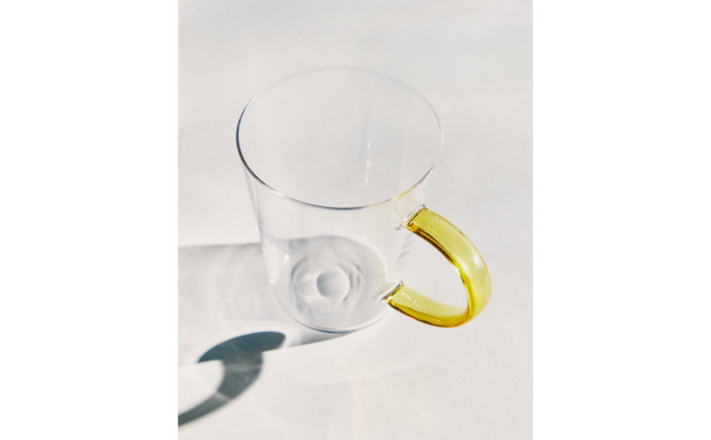 Zara Home чашка из боросиликатного стекла, цвет зелёный, 10.5 см