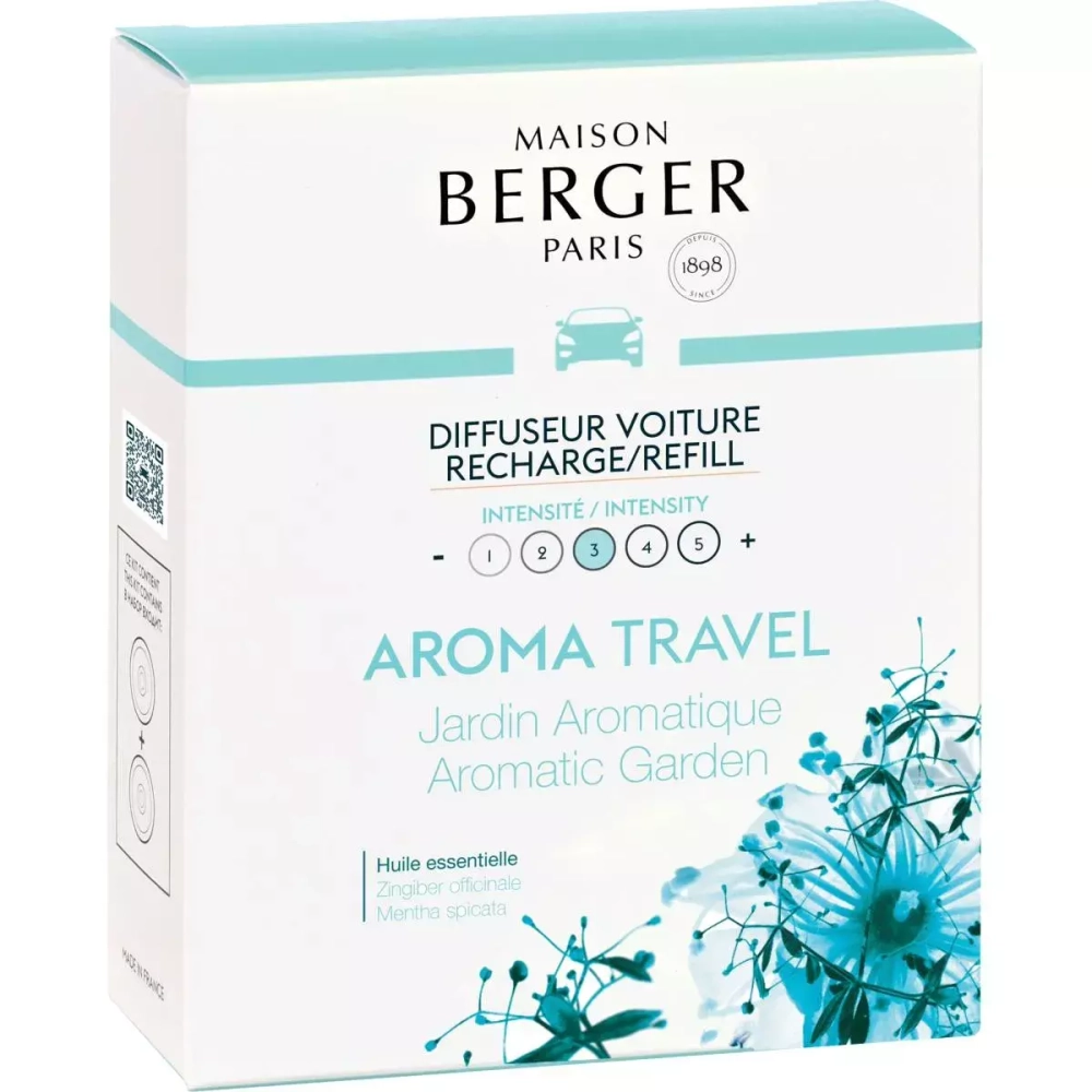 Maison Berger Paris - Набор из 2 насадок Aroma Travel для автомобильного диффузора. / артикул   6439  / GTIN 3127290064394