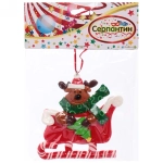 Подвеска Сandy «Новогодний экспресс» 10*10 см, в ассортименте